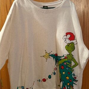 Dr. Seuss Grinch Sweatshirt - White and Green